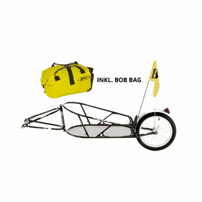 BOB Yak für 28″ bis 29″ | Schwarz | inkl. BOB BAG | Einradanhänger | Lastenanhänger