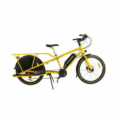 YUBA Electric Mundo Steps E8000 Lastenrad Ebike Longtail Gold