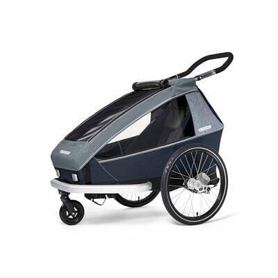 CROOZER Kid Vaaya 1 2022 Graphite Blue Kinderfahrradanhänger