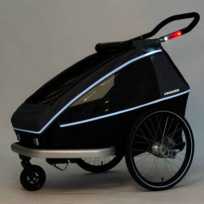CROOZER Kid Vaaya 1 2022 Graphite Blue Kinderfahrradanhänger_11