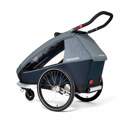 CROOZER Kid Vaaya 1 2022 Graphite Blue Kinderfahrradanhänger_13