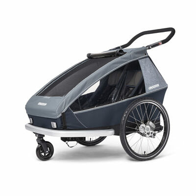 CROOZER Kid Vaaya 2 2022 Graphite Blue Kinderfahrradanhänger