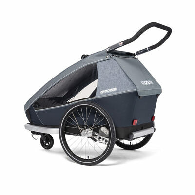 CROOZER Kid Vaaya 2 2022 Graphite Blue Kinderfahrradanhänger_5
