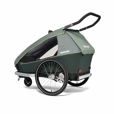 CROOZER Kid Vaaya 2 2022 Jungle Green Kinderfahrradanhänger_5