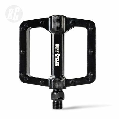 RUFF CYCLES Pedale Alu 9/16 Schwarz einzeln Profil seitlich