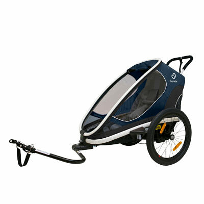 HAMAX Outback ONE 2022 Navy Blue Kinderfahrradanhänger_1