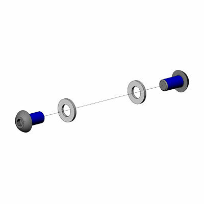 CROOZER Schraubenset für Walkerarmaufnahme