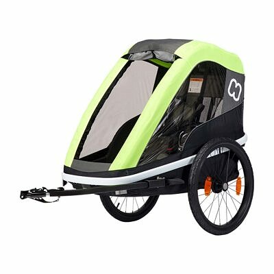 HAMAX Avenida One 2022 Lime Kinderfahrradanhänger 2
