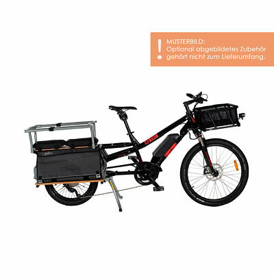 YUBA Spicy Curry V3 All Terrain Longtail Lastenrad Ebike CX + 500Wh 2021 Bild mit Hinweiss
