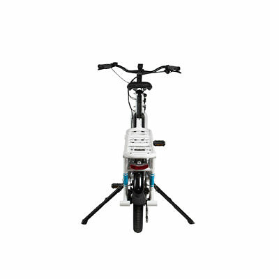 YUBA Spicy Curry V3 City Weiß Blau Longtail Lastenrad Ebike CX 500Wh 2021 hinten