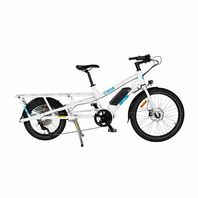 YUBA Spicy Curry V3 City Weiß Blau Longtail Lastenrad Ebike CX 500Wh 2021Original