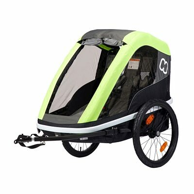 HAMAX Avenida Twin 2022 Lime Kinderfahrradanhänger 2