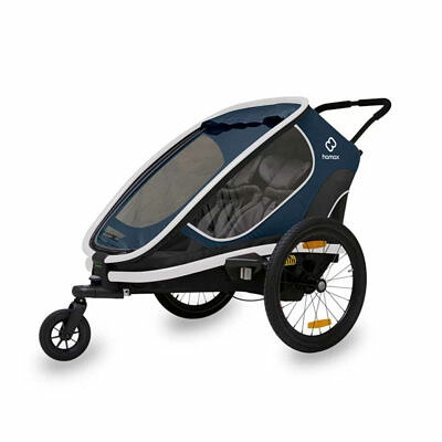 HAMAX Outback 2 2023 | Navy Blue | Kinderfahrradanhänger