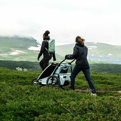 Thule Chariot Cross 2 - Fahrradanhänger für 2 Kinder - alaska