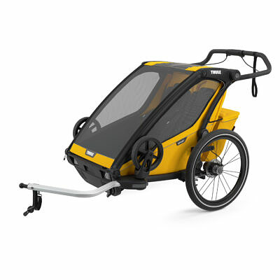THULE Chariot Sport 2 2022 Spectra Yellow Kinderfahrradanhänger_3