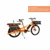 YUBA Electric KOMBI E5000 orange silber Lastenfahrrad Longtail Shimano 418 Wh 2021 mit Hinweiss