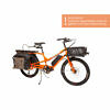 YUBA Electric KOMBI E5000 orange silber Lastenfahrrad Longtail Shimano 418 Wh 2021 mit Hinweisss
