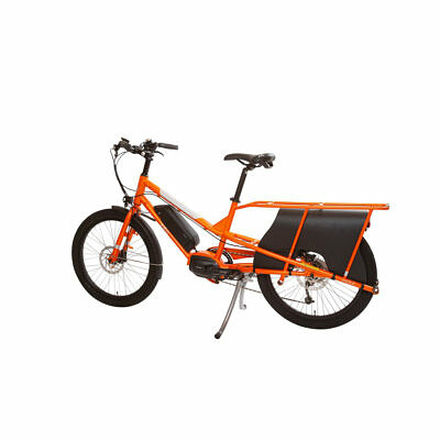 YUBA Electric KOMBI E5000 orange silber Lastenfahrrad Longtail Shimano 418 Wh 2021s