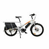 YUBA Electric KOMBI E5000 silber orange Lastenfahrrad Longtail Shimano 418Wh 2021