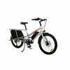 YUBA Electric KOMBI E5000 silberorange Lastenfahrrad Longtail Shimano 418Wh 2021s