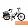 YUBA Electric Kombi E5000 silberorange Lastenfahrrad Longtail Shimano + 418 Wh 2021 mit Hinweiss