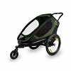 HAMAX Outback 2 2022 Grün Schwarz Kinderfahrradanhänger