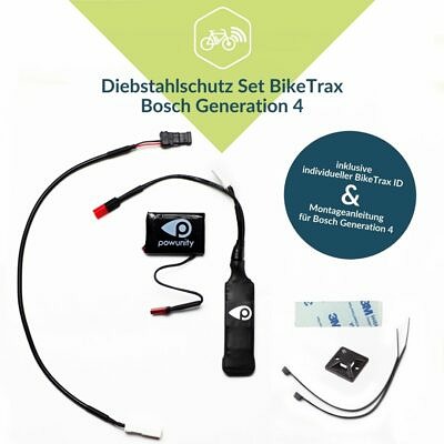 BikeTrax Powunity GPS-Tracker E-Bike Diebstahlschutz für Bosch Generation 4 