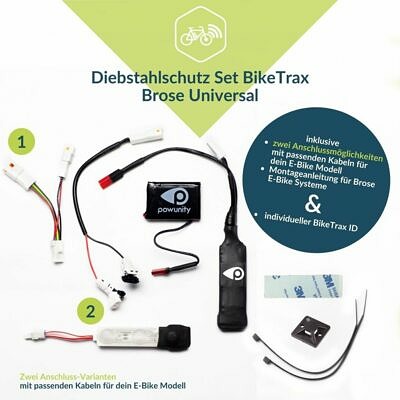 POWUNITY GPS Tracker "BikeTrax" | Set Brose (Universal) Set