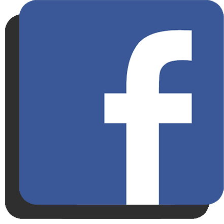 Facebook Logo mit Schatten