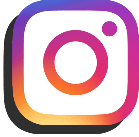Instagram Logo mit Schatten