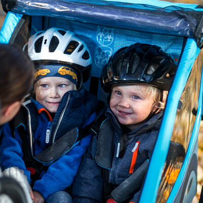 THULE Coaster XT Grün Kinderfahrradanhänger