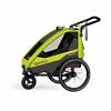 QERIDOO Sportrex1 | Lime Green | Kinderfahrradanhänger 1