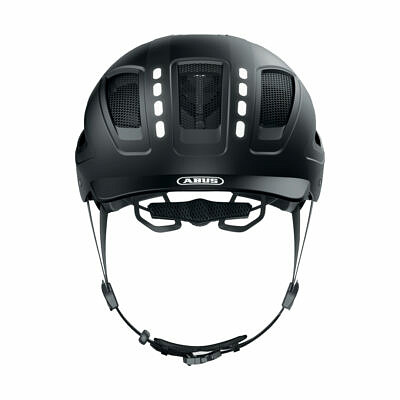 ABUS Hyban Fahrradhelm 2.0 LED Signal Black Matt L_1