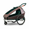 CROOZER Kid Vaaya 1 inkl. Jogger Set | 2023 | Blossom red | Kinderfahrradanhänger
