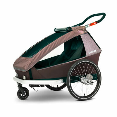 CROOZER Kid Vaaya 1 inkl. Jogger Set | 2023 | Blossom red | Kinderfahrradanhänger