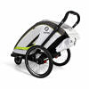 HAMAX Breeze One 2022 Weiß Grün Kinderfahrradanhänger