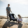 HAMAX Breeze Two 2022 Weiß Grün Kinderfahrradanhänger_1