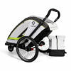 HAMAX Breeze Two 2022 Weiß Grün Kinderfahrradanhänger_9