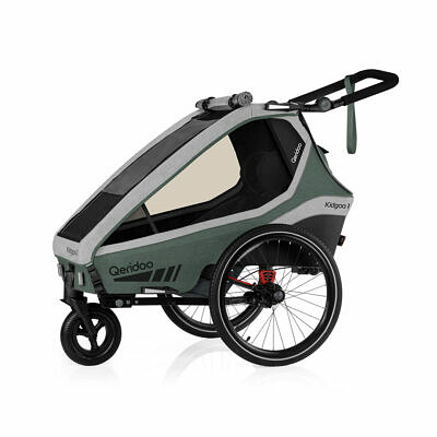 QERIDOO Kidgoo1 2022 | Ivy Green | Kinderfahrradanhänger 1