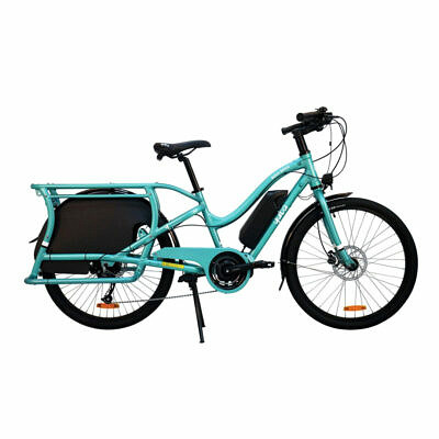 YUBA Electric KOMBI E6000 Lastenrad Ebike Longtail Aqua