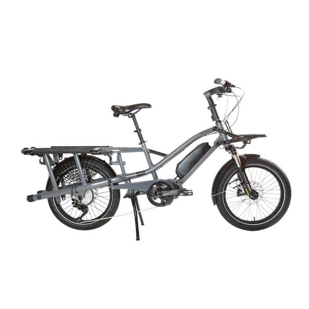 YUBA FastRack Electric E7000 Lastenrad Ebike Longtail Dunkelgrau_1