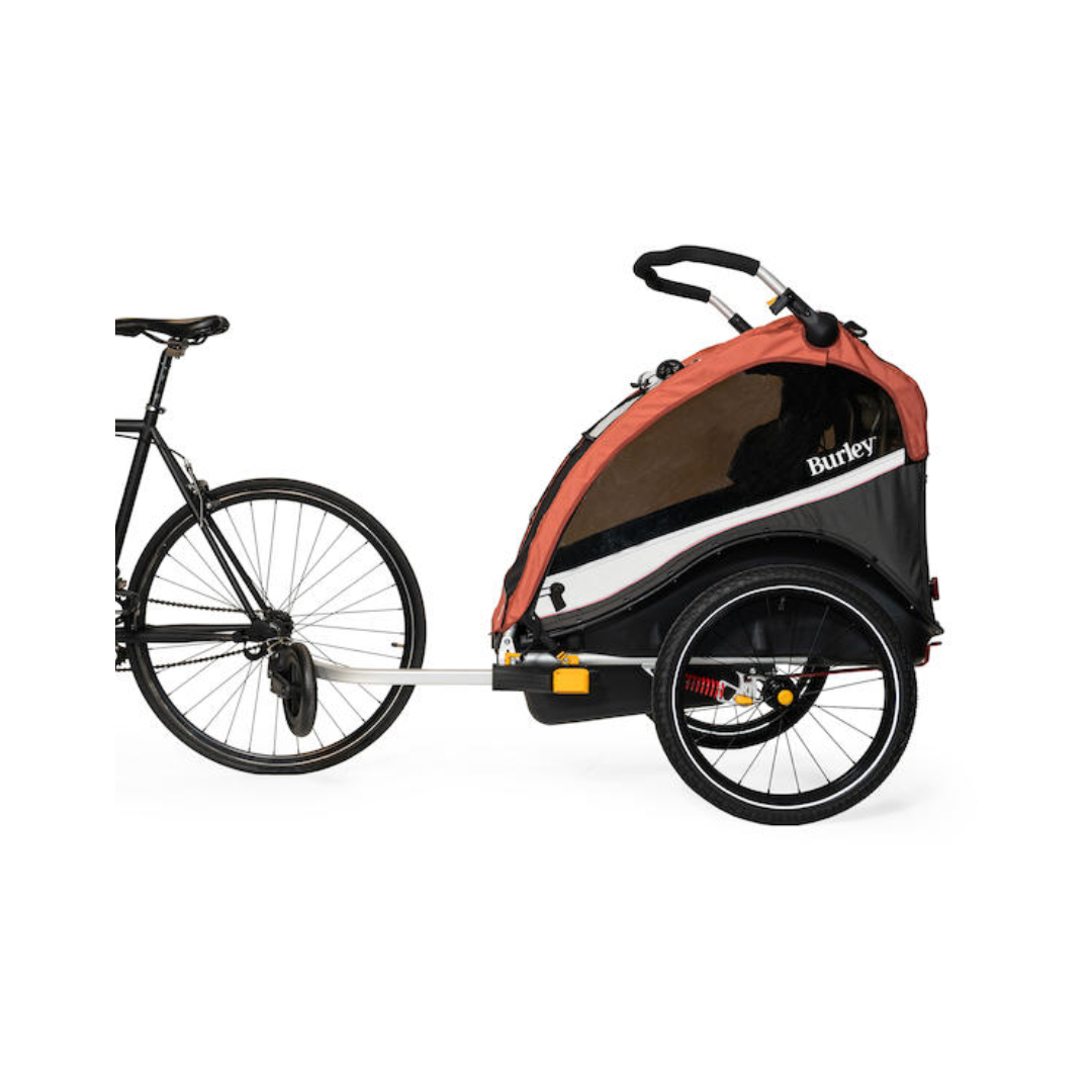 BURLEY Cub X Sandstone RedCharcoal Grey Kinderfahrradanhänger